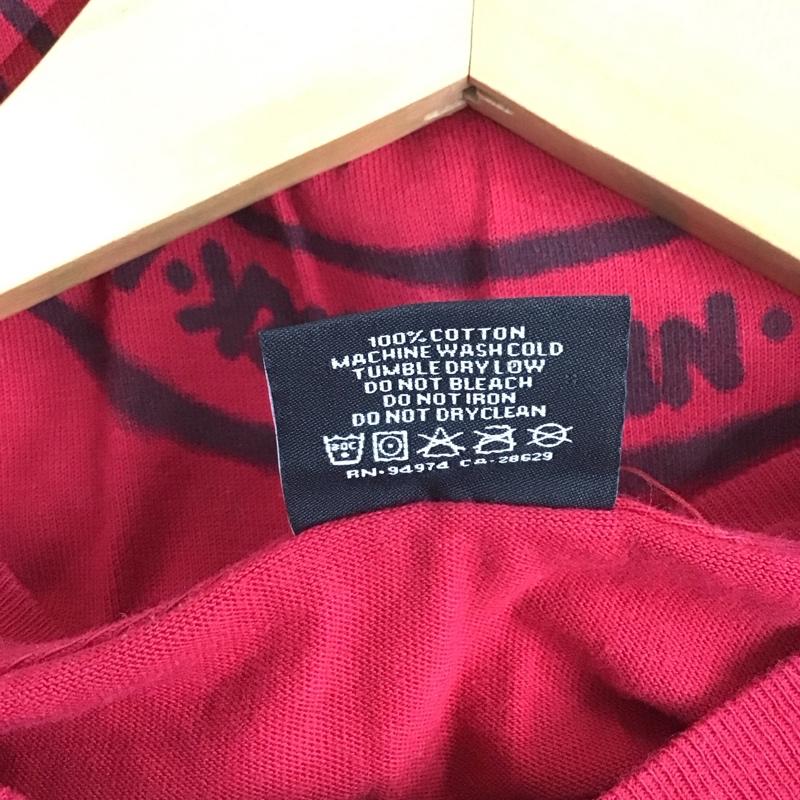 ステューシー STUSSY Tシャツ 半袖 S ロゴ、文字 X プリント 赤 / レッド / メンズ USED 古着 中古 10128551