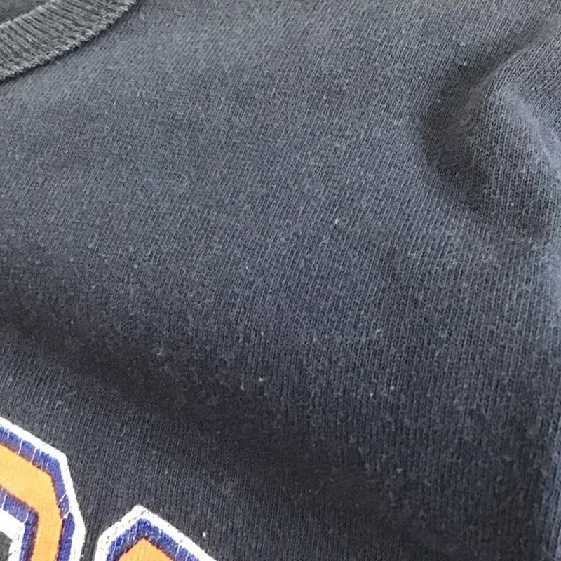 チャンピオン Champion Tシャツ 半袖 半袖カットソー プリントTシャツ クルーネックカットソー ヴィンテージ古着 80s M ロゴ、文字 紺 / ネイビー / メンズ USED 古着 中古 10136172