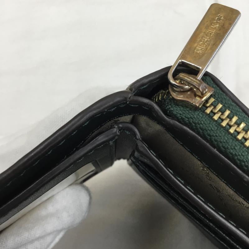 マイケルコース MICHAEL KORS 財布 コンパクト財布 総柄 緑 / グリーン / レディース USED 古着 中古 10136314