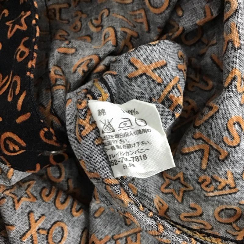 ファニー FUNNY シャツ、ブラウス 長袖 長袖シャツ 総柄シャツ カラーシャツ M 総柄 黒 / ブラック / メンズ USED 古着 中古 10136556