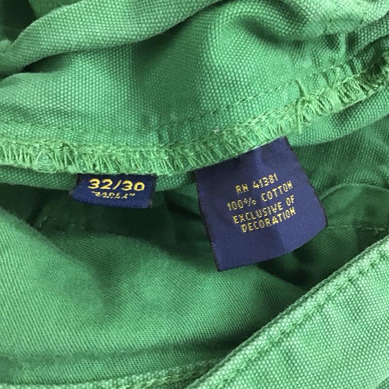 ポロラルフローレン POLO RALPH LAUREN パンツ デニム、ジーンズ デニムパンツ ワイドパンツ カジュアルパンツ 32インチ 無地 緑 / グリーン / メンズ USED 古着 中古 10136634