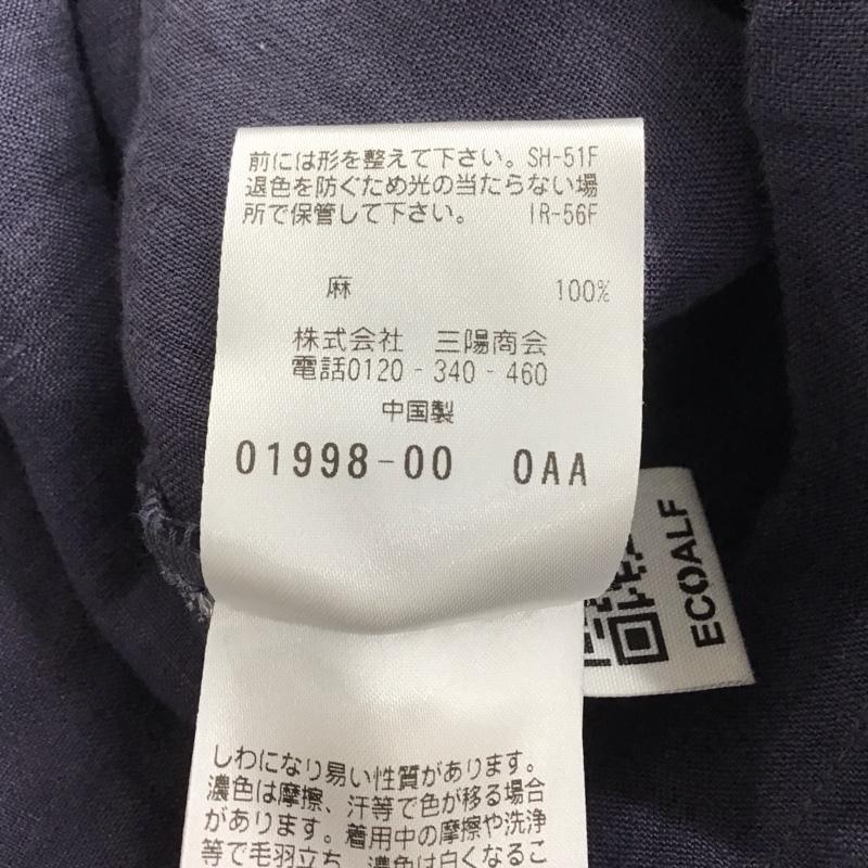 エコアルフ ECOALF シャツ、ブラウス 半袖 半袖シャツ 無地シャツ ポケットシャツ L 無地 紫 / パープル / メンズ USED 古着 中古 10136665