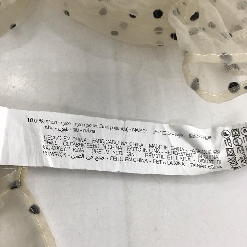 ザラ ZARA シャツ、ブラウス 半袖 半袖シャツ シアーシャツ ドットノーカラーシャツ S ドット マルチカラー / マルチカラー / レディース USED 古着 中古 10136785