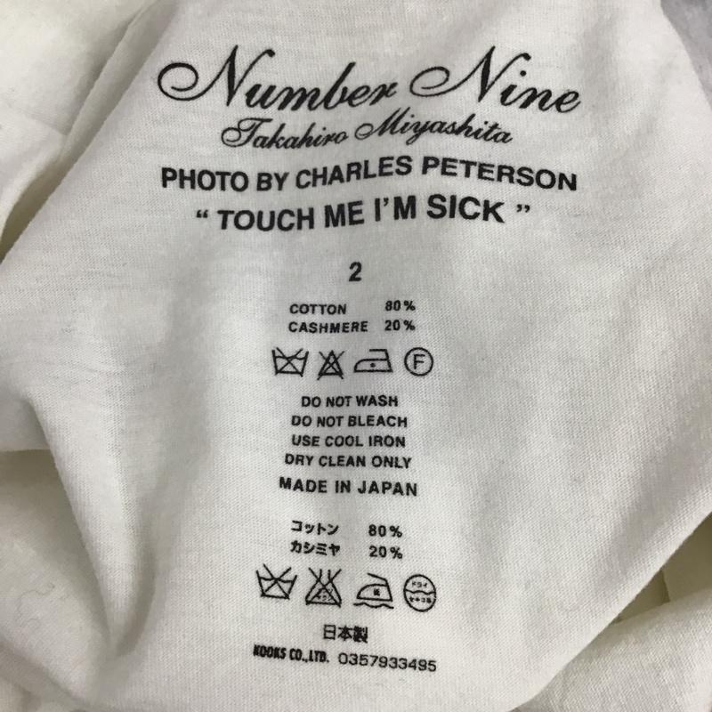 ナンバーナイン NUMBER (N)INE Tシャツ 半袖 charlespeterson カートコバーン フォトTシャツ プリントTシャツ 2 プリント 白 / ホワイト / メンズ USED 古着 中古 10137122