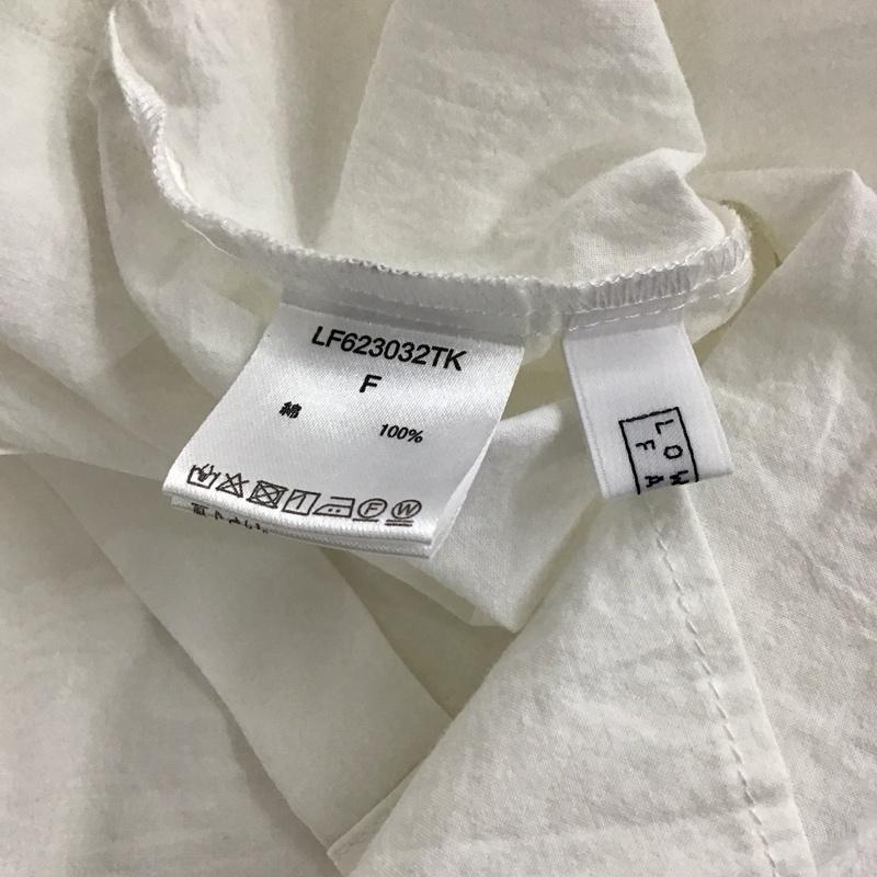 ローリーズファーム LOWRYS FARM シャツ、ブラウス 七分袖 FREE 無地 白 / ホワイト / レディース USED 古着 中古 10137218