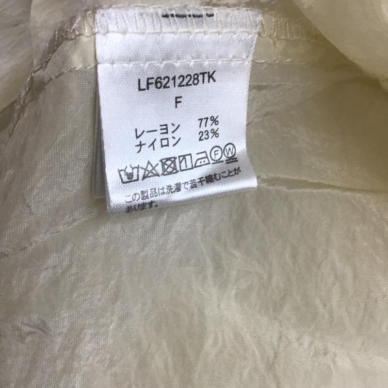 ローリーズファーム LOWRYS FARM シャツ、ブラウス 長袖 FREE 無地 アイボリー / アイボリー / レディース USED 古着 中古 10137385