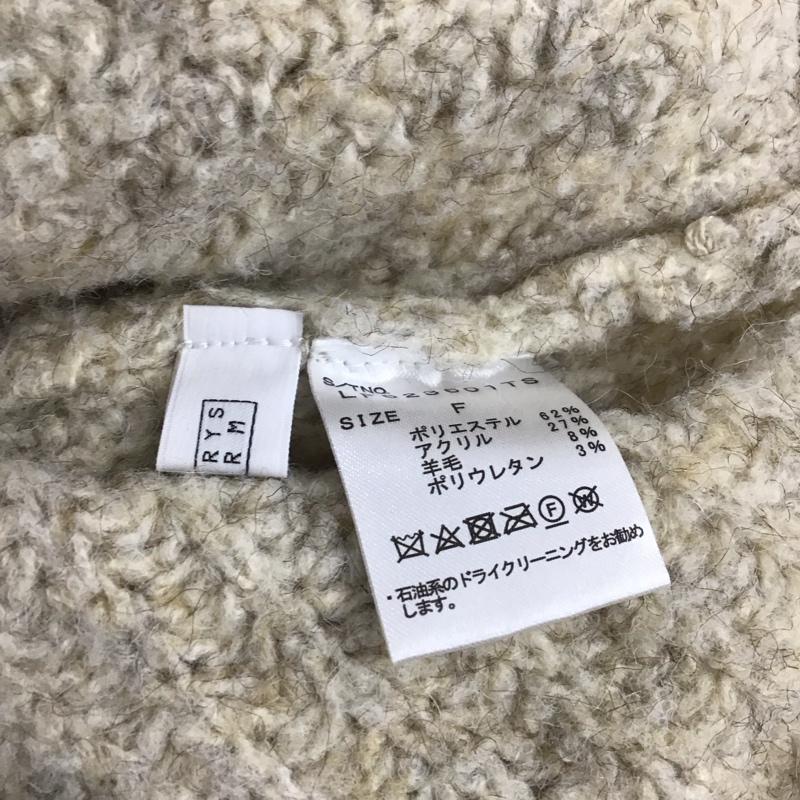 ローリーズファーム LOWRYS FARM カーディガン 長袖 ニット FREE 無地 ベージュ / ベージュ / レディース USED 古着 中古 10137395