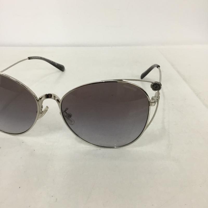 コーチ COACH めがね・サングラス サングラス HC7096B 900111 ロゴ、文字 銀 / シルバー / レディース USED 古着 中古 10137398