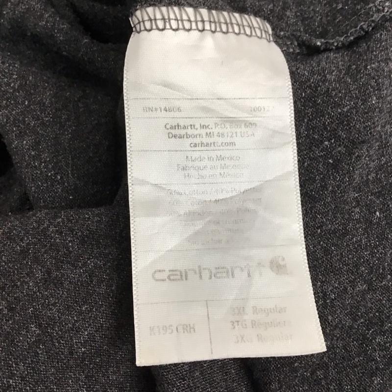 カーハート Carhartt Tシャツ 半袖 半袖カットソー プリントTシャツ クルーネックカットソー ロゴ、文字 灰 / グレー / メンズ USED 古着 中古 10137665