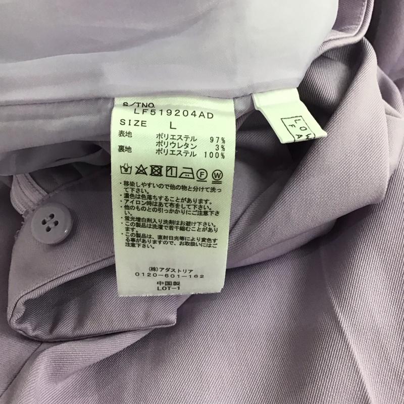 ローリーズファーム LOWRYS FARM パンツ スラックス L 無地 紫 / パープル / レディース USED 古着 中古 10137755