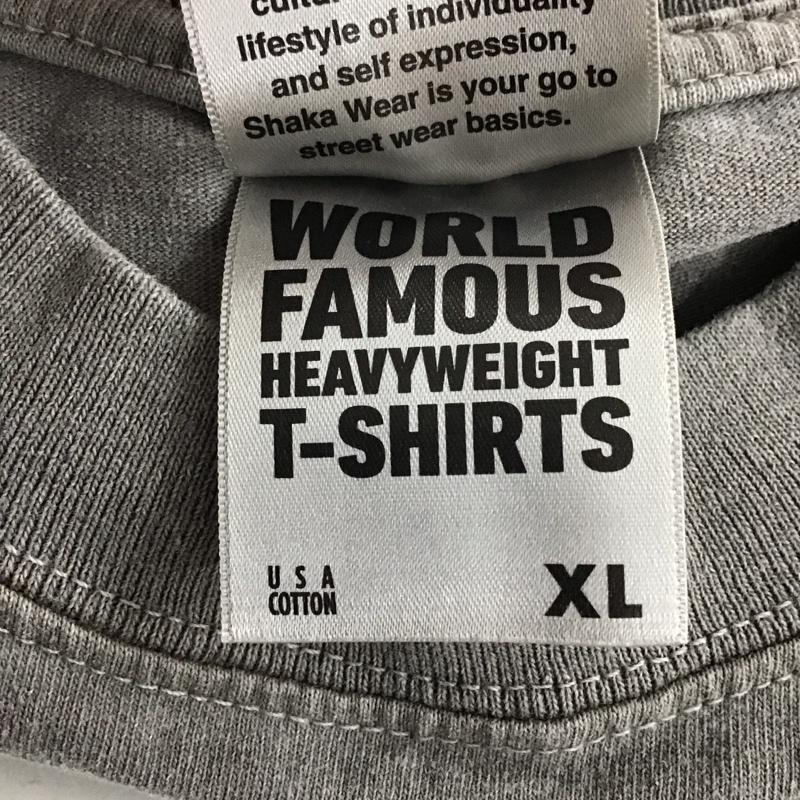 シャカウエア Shaka wear Tシャツ 半袖 半袖カットソー 無地Tシャツ クルーネックカットソー XL 無地 灰 / グレー / メンズ USED 古着 中古 10138099