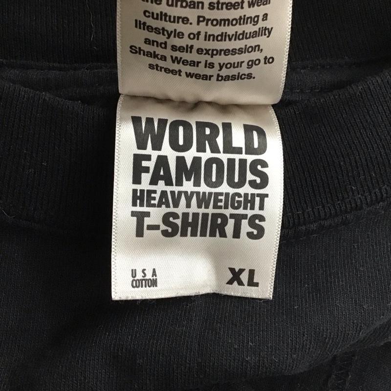 シャカウエア Shaka wear Tシャツ 半袖 半袖カットソー 無地Tシャツ クルーネックカットソー XL 無地 黒 / ブラック / メンズ USED 古着 中古 10138104