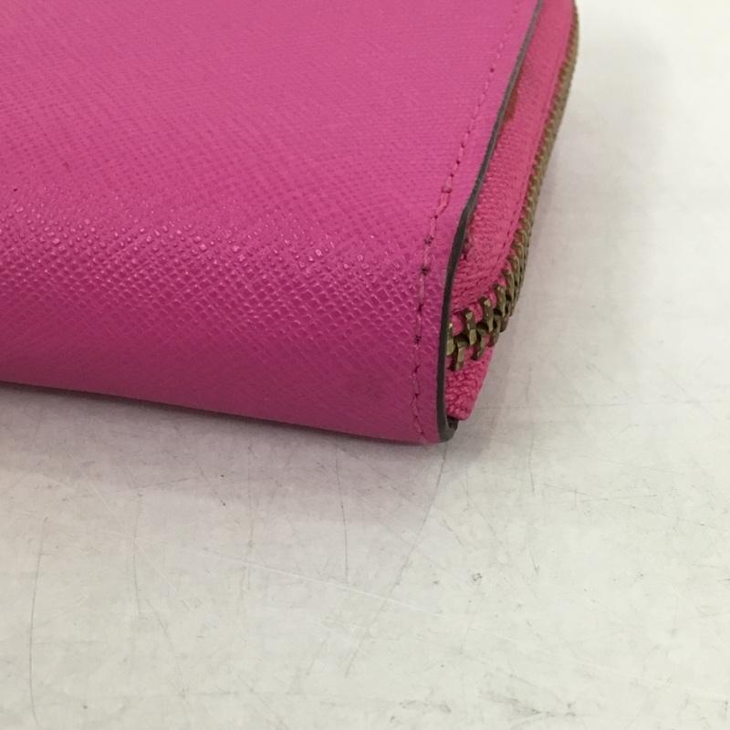 ケイトスペード Kate Spade 財布 長財布 WLRU1498 ネダ ニューベリーレーン ラウンドファスナー ロゴ、文字 桃 / ピンク / レディース USED 古着 中古 10138342