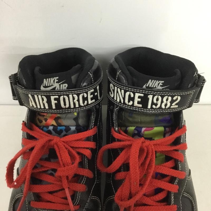 ナイキ NIKE スニーカー スニーカー DV1029-010 AIR FORCE 1 MID 07 LV8 26.5cm 26.5cm ロゴ、文字 黒 / ブラック / メンズ USED 古着 中古 10138631