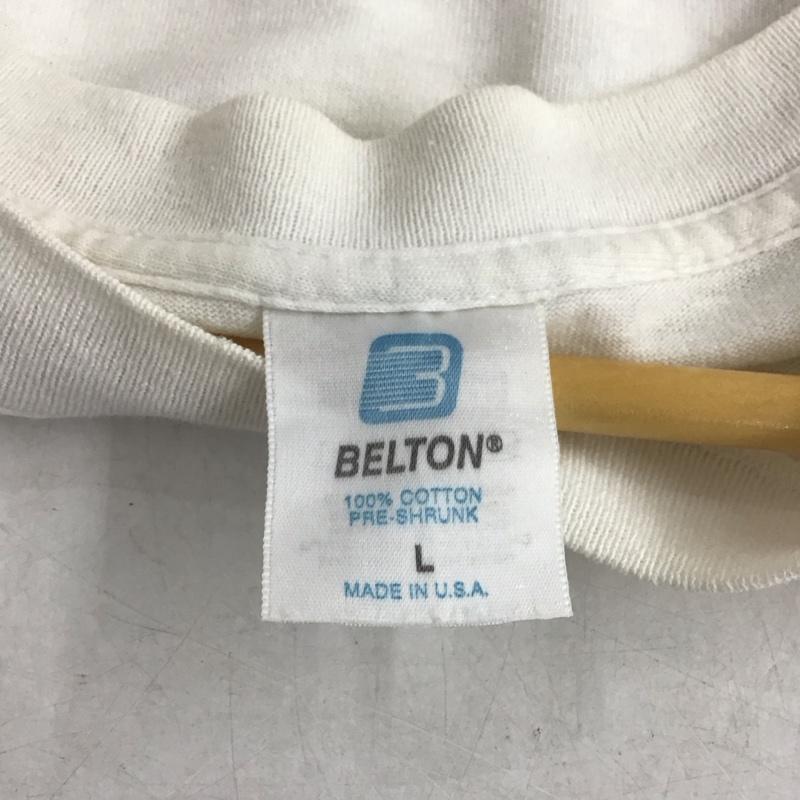 古着 USED Tシャツ 半袖 半袖カットソー プリントTシャツ クルーネックカットソー 古着 L プリント 白 / ホワイト / メンズ USED 古着 中古 10139024