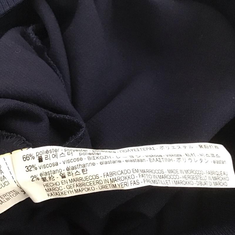 ザラ ZARA ワンピース ひざ丈スカート 7642 023 401 半袖 S 無地 紺 / ネイビー / レディース USED 古着 中古 10139152