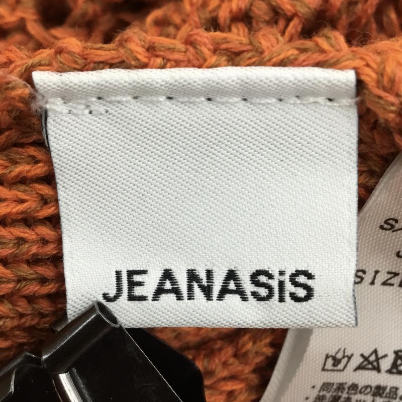 ジーナシス JEANASIS ニット、セーター 長袖 JS064080CF FREE 無地 橙 / オレンジ / レディース USED 古着 中古 10139199