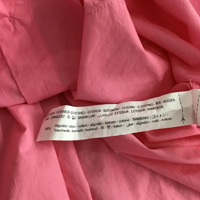 ザラ ZARA シャツ、ブラウス 長袖 7890 730 637 スリット M 無地 桃 / ピンク / レディース USED 古着 中古 10139579