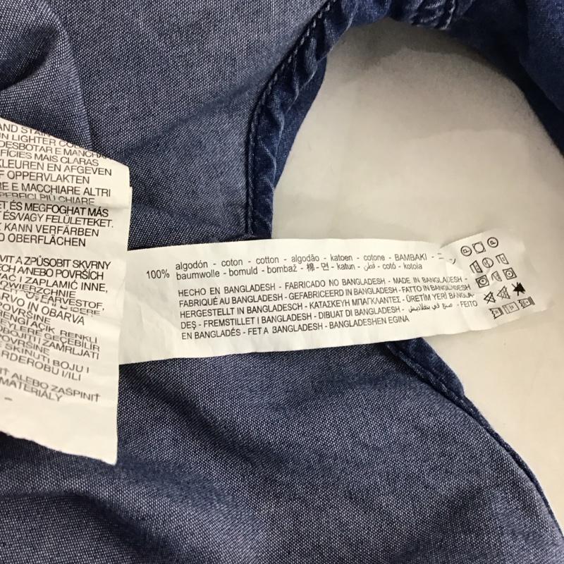 ザラ ZARA シャツ、ブラウス 長袖 1506 750 400 デニムシャツ キッズ 164cm 無地 青 / ブルー / ガールズ USED 古着 中古 10139600