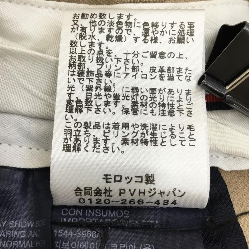 トミーヒルフィガー TOMMY HILFIGER パンツ スラックス WW0WW25878 2 無地 茶 / ブラウン / X ベージュ / ベージュ / レディース USED 古着 中古 10139905