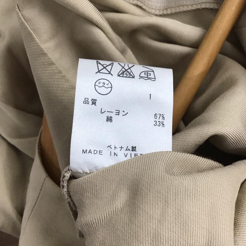 ニジュウサンク 23区 ワンピース ひざ丈スカート 34 無地 ベージュ / ベージュ / レディース USED 古着 中古 10139930