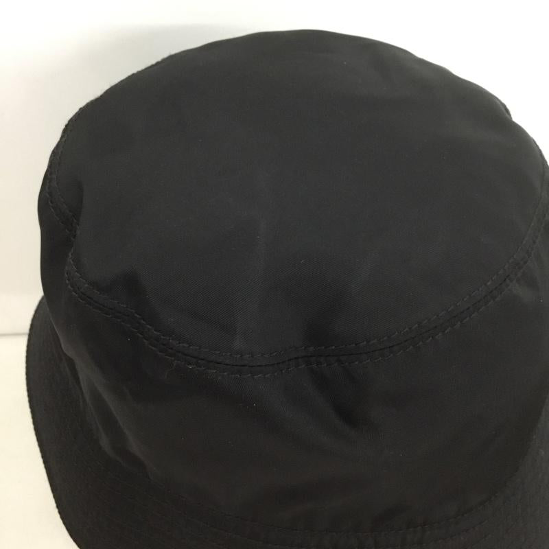 プラダ PRADA 帽子 ハット 1HC137 2DMI バケットハット ロゴ、文字 黒 / ブラック / メンズ USED 古着 中古 10140032