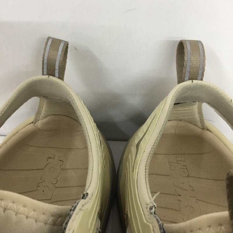 ホカオネオネ HOKA ONEONE サンダル サンダル 1123112 SSDD マウンテンサンダル 水陸両用 HOPARA 25.5cm 25.5cm ロゴ、文字 ベージュ / ベージュ / メンズ USED 古着 中古 10140191