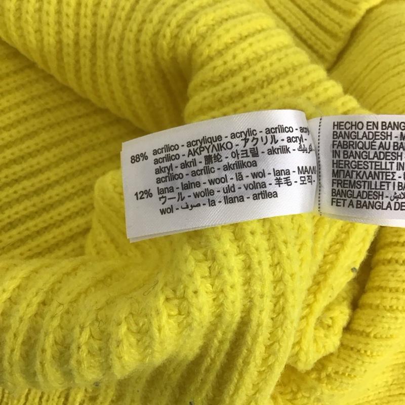 ザラ ZARA ニット、セーター 長袖 M 無地 黄 / イエロー / レディース USED 古着 中古 10140288