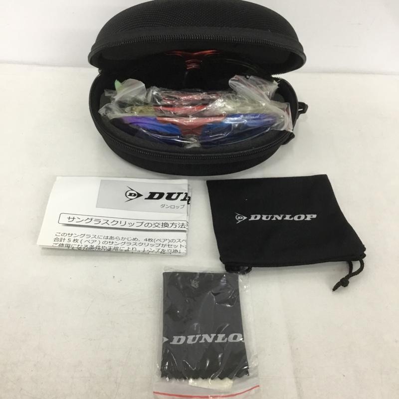 ダンロップ DUNLOP めがね・サングラス サングラス DU-010 スポーツサングラス ミラーレンズ ロゴ、文字 赤 / レッド / メンズ USED 古着 中古 10140443