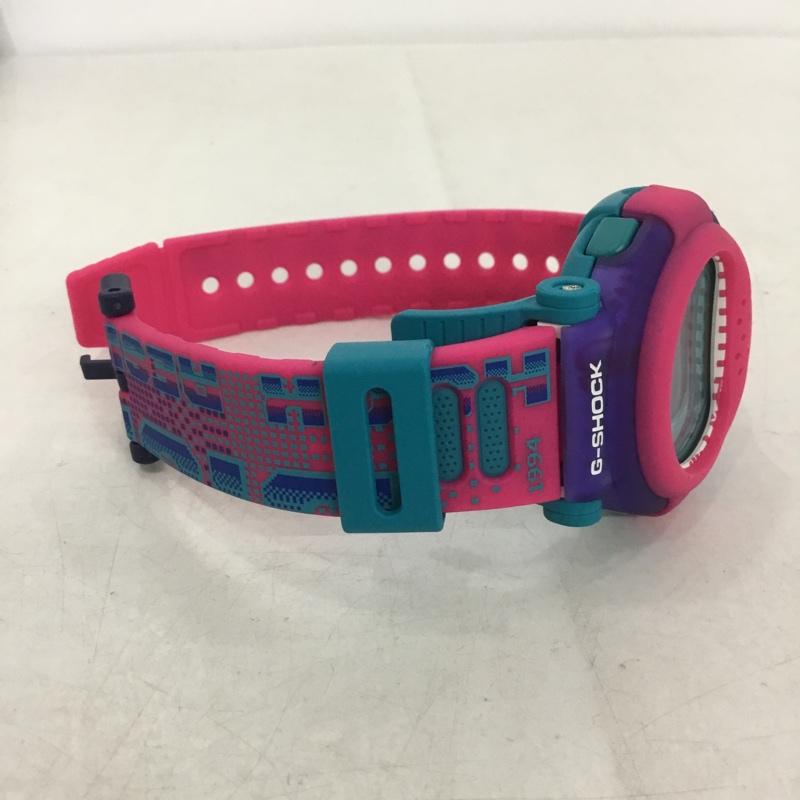 ジーショック G-SHOCK 腕時計 デジタル 2022DJ15804 GA-B001 箱有 ロゴ、文字 桃 / ピンク / X 紫 / パープル / X 水色 / ライトブルー / メンズ USED 古着 中古 10140614