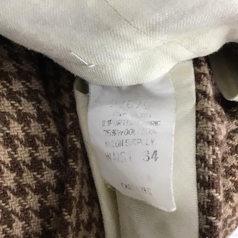 ポロバイラルフローレン Polo by RALPH LAUREN パンツ スラックス スラックスパンツ ワイドパンツ カジュアルパンツ 総柄 茶 / ブラウン / メンズ USED 古着 中古 10141018