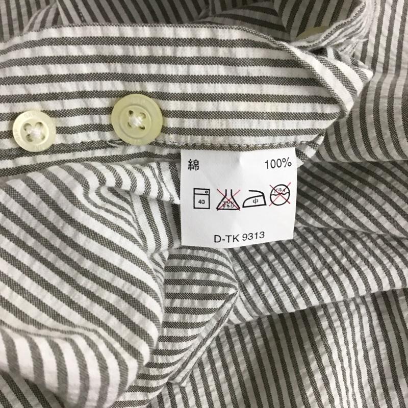 ギャップ GAP シャツ、ブラウス 長袖 長袖シャツ ストライプシャツ カラーシャツ シャツボタンダウンシャツ 90s M ストライプ 白 / ホワイト / X カーキ / カーキ / メンズ USED 古着 中古 10141025