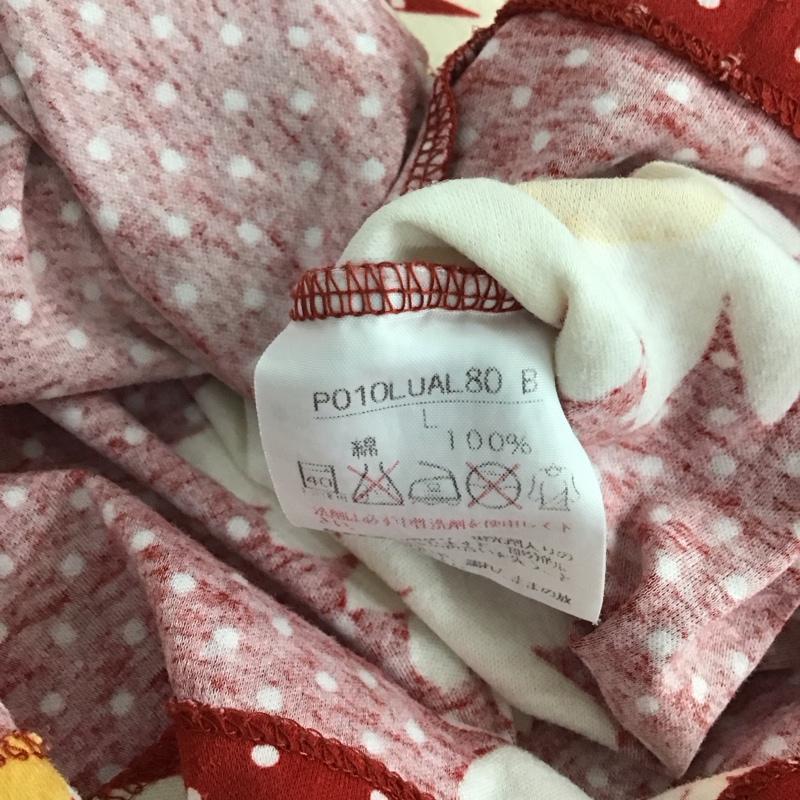 ピンクハウス PINK HOUSE カットソー 半袖 L 総柄 赤 / レッド / レディース USED 古着 中古 10141249