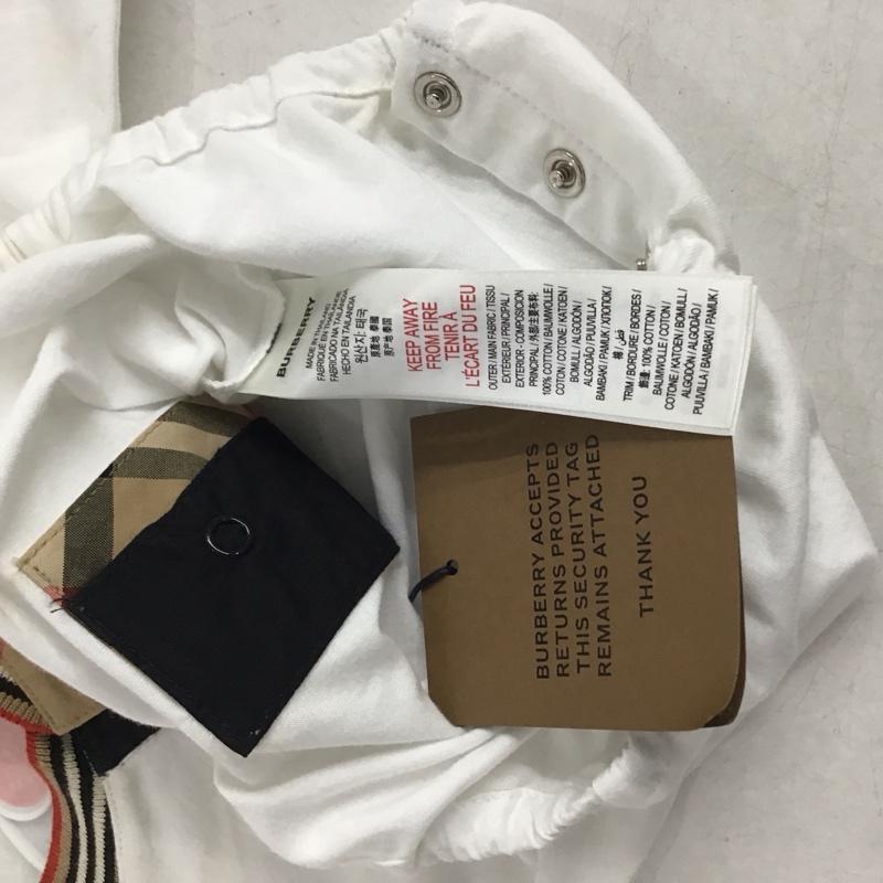 バーバリーロンドン Burberry London カットソー 長袖 ベビー カバーオール オールインワン チェック 白 / ホワイト / ボーイズ USED 古着 中古 10141288