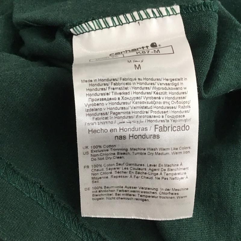 カーハート Carhartt Tシャツ 半袖 半袖カットソー プリントTシャツ クルーネックカットソー M ロゴ、文字 緑 / グリーン / メンズ USED 古着 中古 10141360