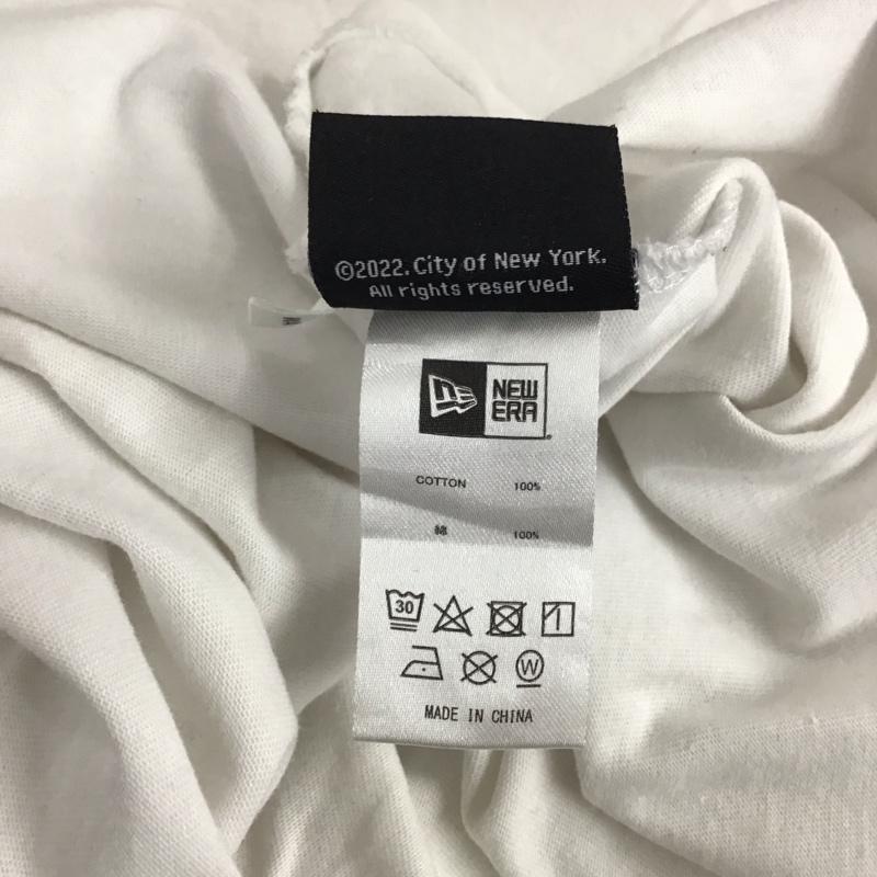 ニューエラ NEW ERA Tシャツ 半袖 半袖カットソー プリントTシャツ クルーネックカットソー XL プリント 白 / ホワイト / メンズ USED 古着 中古 10141369