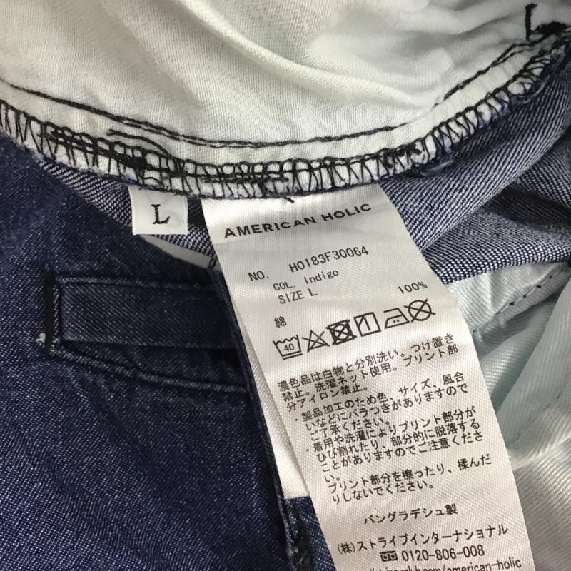 アメリカンホリック AMERICAN HOLIC パンツ デニム、ジーンズ L 無地 青 / ブルー / レディース USED 古着 中古 10141612