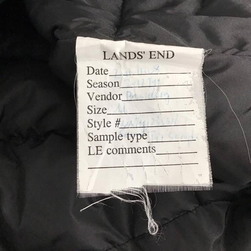 ランズエンド LANDS END ジャケット、上着 ジャンパー、ブルゾン ジップアップジャケット ナイロンジャケット アウター M 無地 黒 / ブラック / メンズ USED 古着 中古 10141711