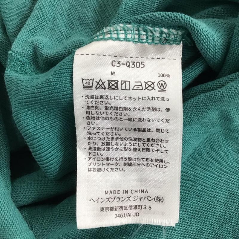チャンピオン Champion Tシャツ 半袖 c3-q305 半袖カットソー プリントTシャツ クルーネックカットソー M ロゴ、文字 緑 / グリーン / メンズ USED 古着 中古 10141725