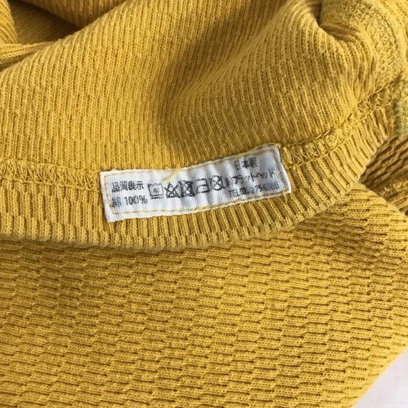 フラットヘッド The Flat Head カットソー 長袖 長袖カットソー 無地カットソー クルーネック 38 無地 黄 / イエロー / メンズ USED 古着 中古 10141801