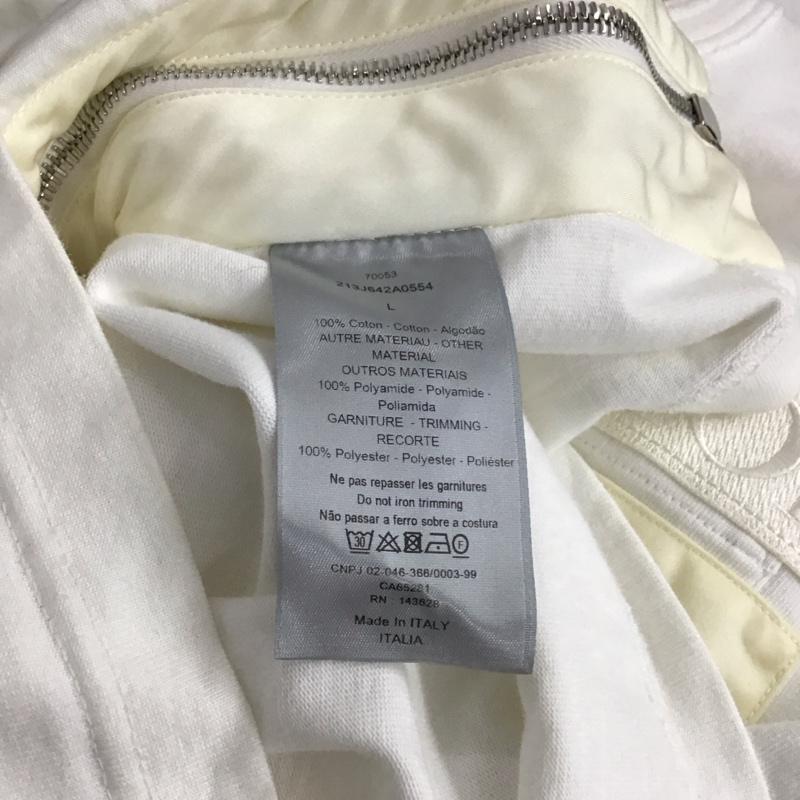 ディオール DIOR トレーナー 長袖 長袖スウェット トレーナー sacai コラボ L ロゴ、文字 白 / ホワイト / メンズ USED 古着 中古 10142114