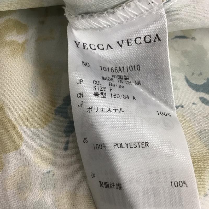 イェッカヴェッカ YECCA VECCA シャツ、ブラウス 半袖 ノースリーブ FREE 総柄 ベージュ / ベージュ / レディース USED 古着 中古 10142120