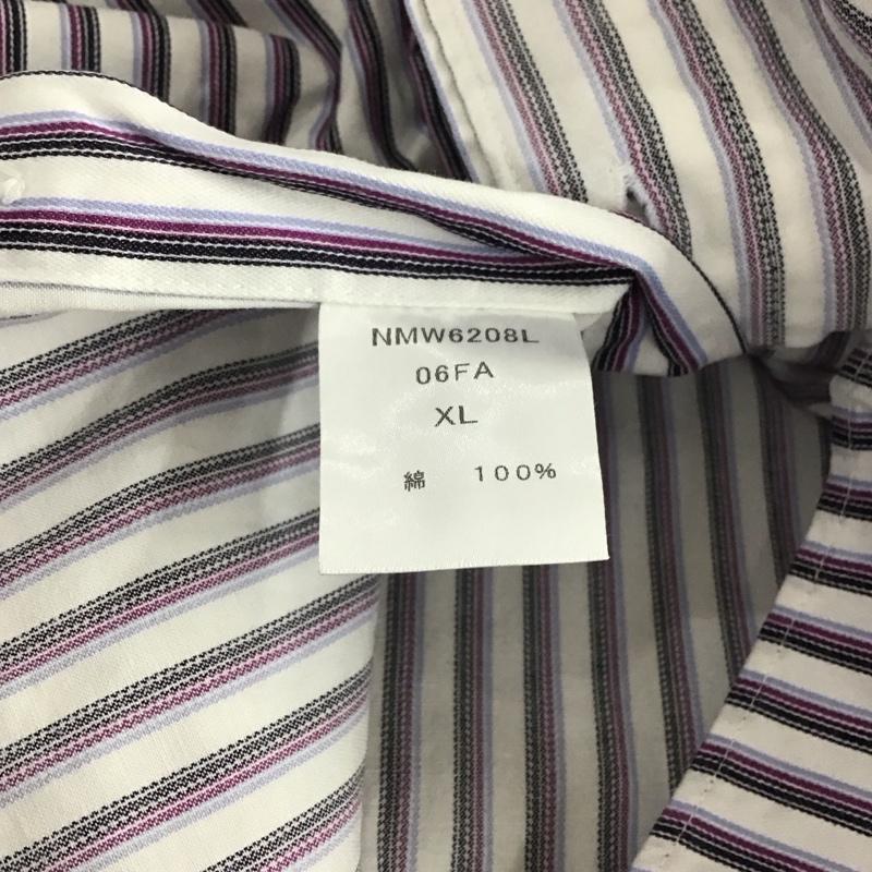 ノーティカ NAUTICA シャツ、ブラウス 長袖 長袖シャツ ストライプシャツ カラーシャツ ボタンダウンシャツ XL ストライプ マルチカラー / マルチカラー / メンズ USED 古着 中古 10142581