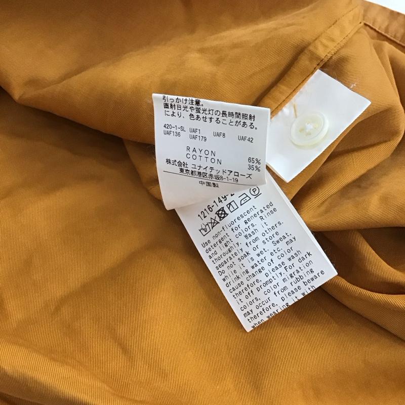 ビューティアンドユースユナイテッドアローズ BEAUTY&YOUTH UNITED ARROWS シャツ、ブラウス 半袖 半袖シャツ 無地シャツ カジュアルシャツ L 無地 橙 / オレンジ / メンズ USED 古着 中古 10142591