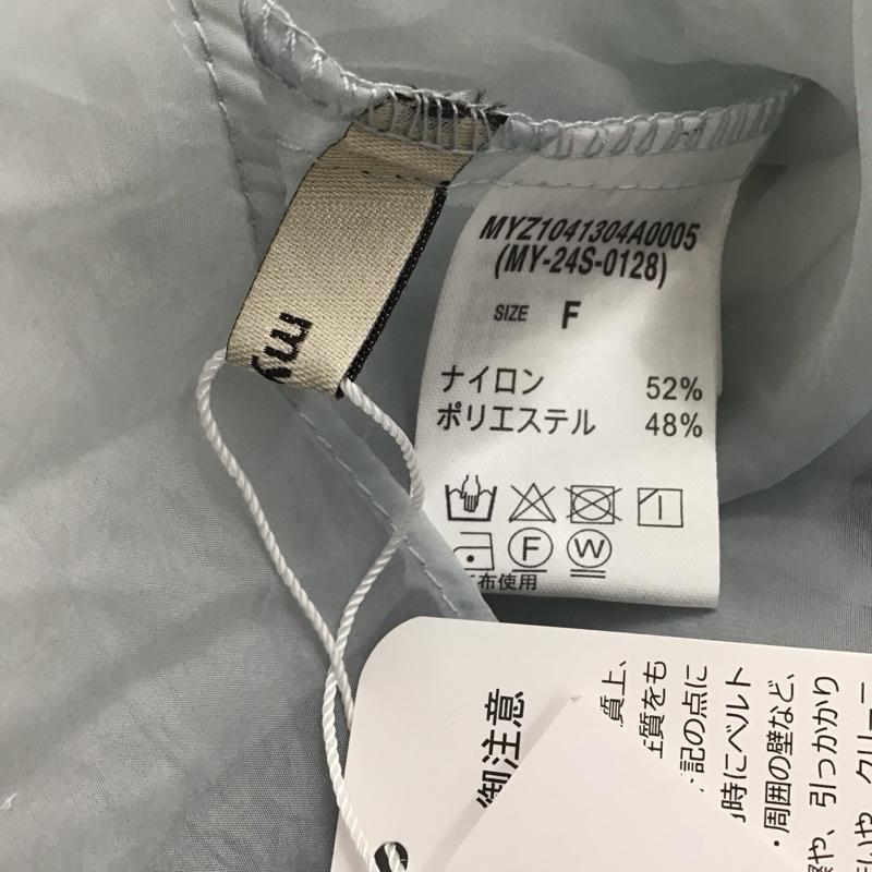 ミスティック mystic シャツ、ブラウス 長袖 長袖シャツ 無地シャツ ノーカラーシャツ FREE 無地 水色 / ライトブルー / レディース USED 古着 中古 10142676