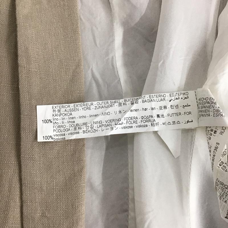 ザラ ZARA ジャケット、上着 ジャケット、ブレザー S 無地 ベージュ / ベージュ / レディース USED 古着 中古 10142735
