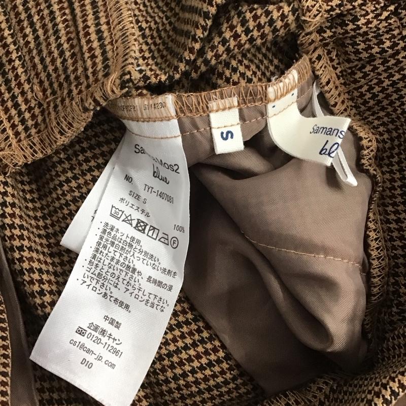 サマンサモスモスブルー Samansa Mos2 blue パンツ スラックス S チェック マルチカラー / マルチカラー / レディース USED 古着 中古 10142906