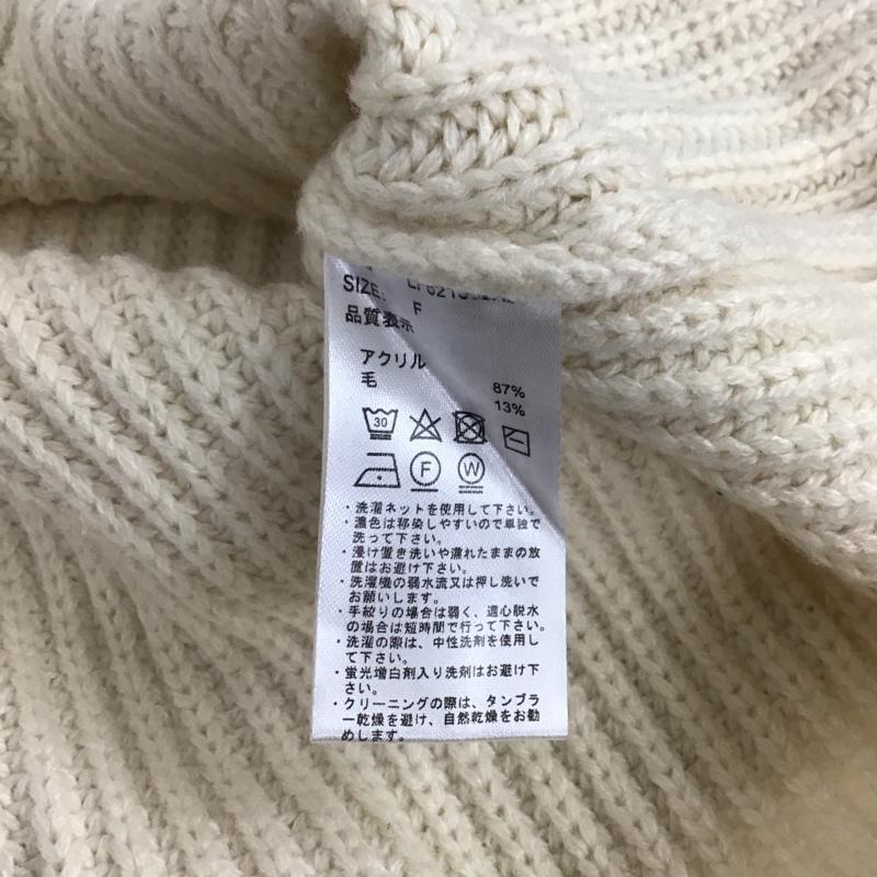 ローリーズファーム LOWRYS FARM ニット、セーター 長袖 FREE 無地 白 / ホワイト / レディース USED 古着 中古 10143003