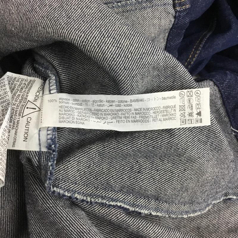 ザラ ZARA ワンピース ロングスカート デニムワンピース ロングワンピース 半袖ワンピース S 無地 インディゴ / インディゴ / レディース USED 古着 中古 10143593