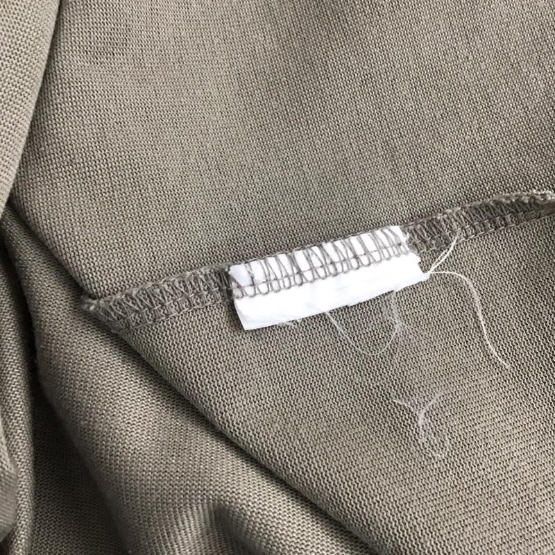 ザノースフェイス THE NORTH FACE カットソー 長袖 長袖カットソー プリントカットソー クルーネック ロゴ、文字 カーキ / カーキ / メンズ USED 古着 中古 10143619
